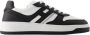 Hogan Leren Sneakers Twee-Tone Bovenwerk Zwart Wit Black - Thumbnail 1