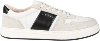 Hogan Witte Leren Sneakers met Handtekeninglogo Multicolor Heren