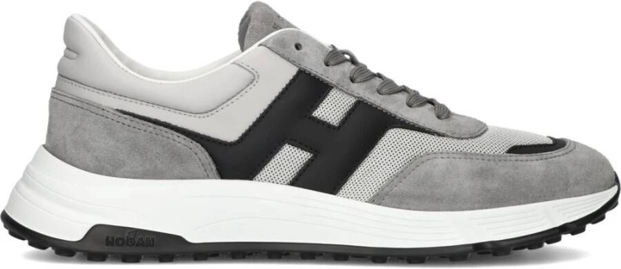 Hogan Heren Hyperlight Allac Sneakers Grijs Suède Gray Heren