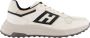 HOGAN Sneakers Heren Mesh Combi Runner Maat: 45 Materiaal: Suède Kleur: Wit - Thumbnail 1