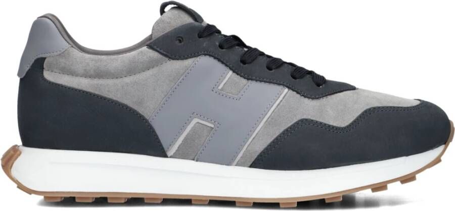 Hogan H601 sneaker van leer met suède details