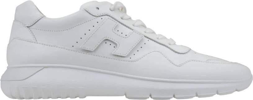 Hogan Heren Leren Veterschoenen White Heren