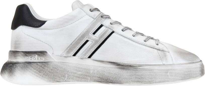 Hogan Heren Veterschoenen van Leer White Heren