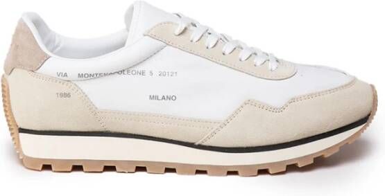 Hogan Herensneakers met leren inzetstukken Beige Heren