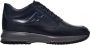 Hogan Casual Leren Sneakers met H-Detail Blue Heren - Thumbnail 1