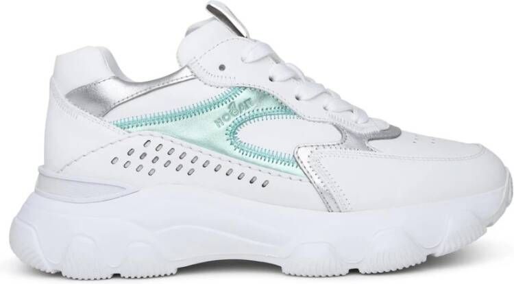 Hogan Hyperactieve Sneakers Contrasterende Kleur Strepen White Dames