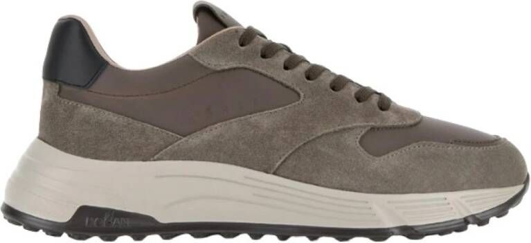 Hogan Hyperlight Panel Trainers Brown Heren