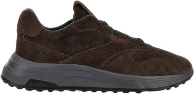 Hogan Hyperlight Sneakers met Suède Bovenwerk Brown Heren