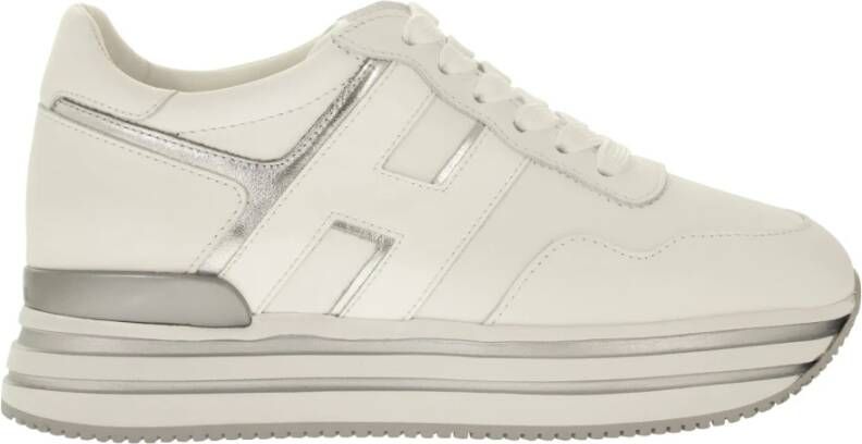 Hogan Iconische Leren Sneakers met Ultralichte Zool White Dames