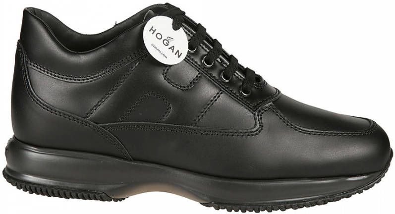 Hogan Stijlvolle Sneakers Leren sneakers voor heren Veelzijdige Leren Sneaker Black Heren