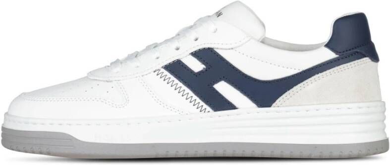 Hogan Italiaanse Leren Sneakers Memory Foam Zool White Heren