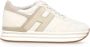 Hogan Ivoor Leren Sneakers met Plateauzool Beige Dames - Thumbnail 1