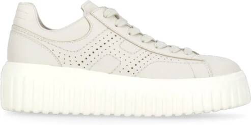 Hogan Ivoor Leren Sneakers voor Vrouwen Beige Dames