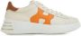 Hogan Platte schoenen in crème oranje leer Multicolor Dames - Thumbnail 8