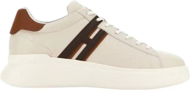 Hogan Ivoor Sneakers met Memory Foam Binnenzool Beige Heren