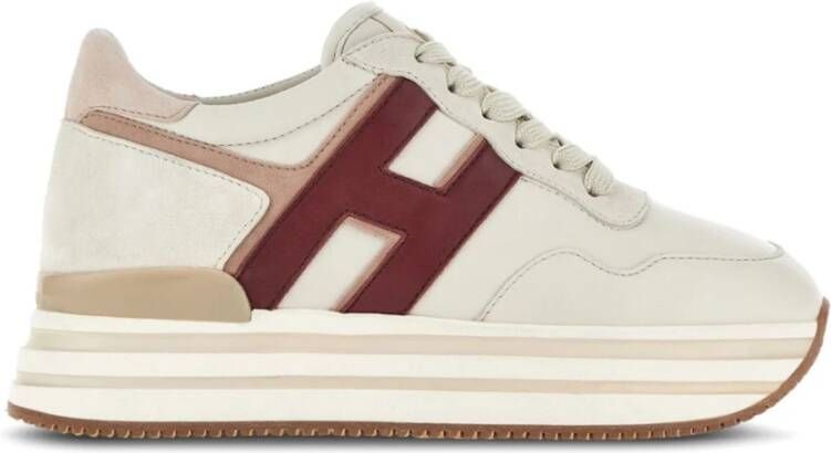 Hogan Ivoor Sneakers voor stijlvolle outfits Beige Dames