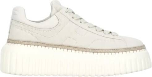 Hogan Ivoor Suède Sneakers voor Vrouw Beige Dames