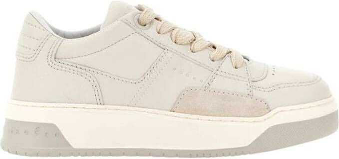 Hogan Ivoorleren Sneakers met Memory Foam White Dames