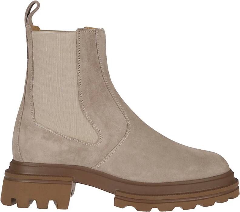 Hogan Klassieke Chelsea-laarzen voor heren Beige Dames