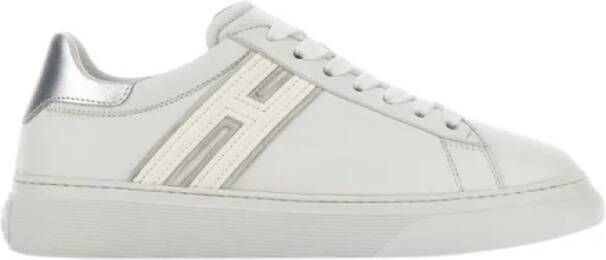 Hogan Klassieke leren sneakers met eigentijdse twist Gray Dames