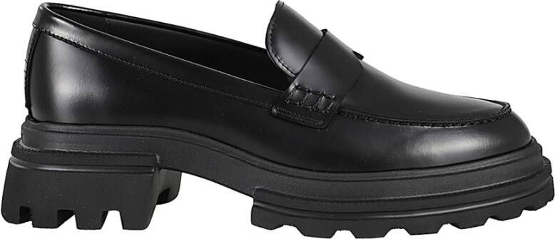 Hogan Klassieke Loafer Schoen Black Dames