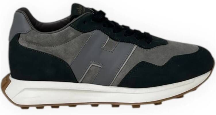 Hogan Klassieke Sneakers met H Patch Detail Blue Heren