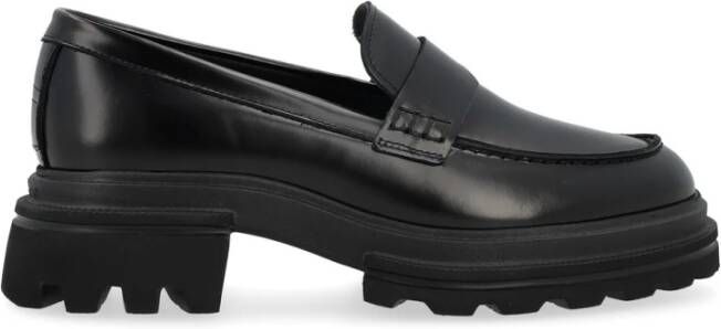 Hogan Klassieke Zwarte Loafer Schoen Black Dames