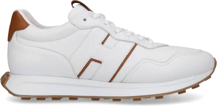 Hogan Lage H601 Suède Sneaker Wit Heren