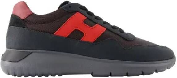 Hogan Leather sneakers Black Heren