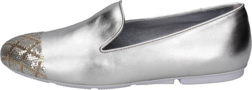 Hogan Slip on shoes in pelle Grijs Dames