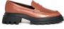 Hogan Leren Mocassin Loafer voor Vrouwen Brown Dames - Thumbnail 1