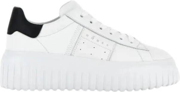 Hogan Leren Sneakers met H-Strepen White Dames