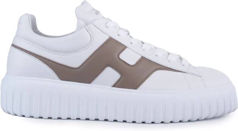 Hogan Leren sneakers met memory foam zool White Heren