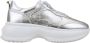 Hogan Leren Sneakers met Strass en Glitterveters Gray Dames - Thumbnail 1