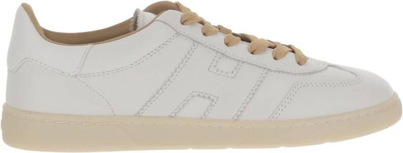 Hogan Leren Sneakers met Suède Inzetstukken White Dames