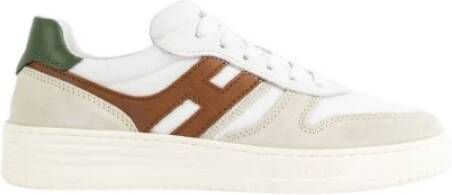 Hogan Leren sneakers wit beige bruin Multicolor Heren