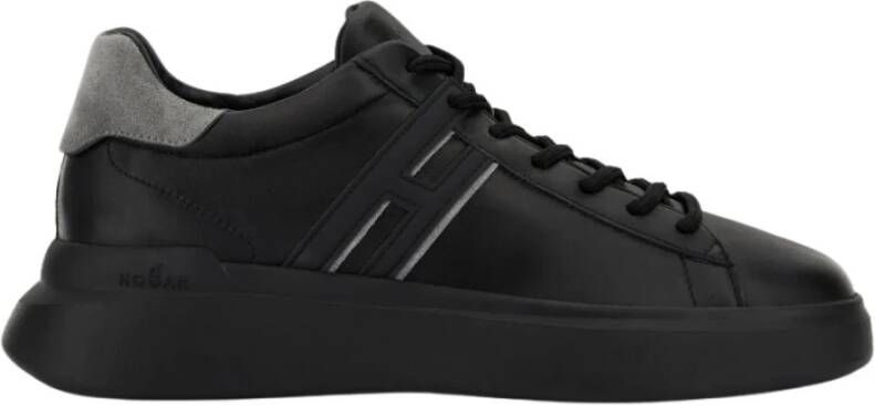 Hogan Leren Sneakers Zwart Heren