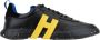 Hogan Leren Vetersneakers Black Heren - Thumbnail 1