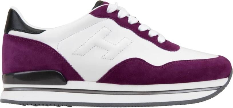 Hogan Leren Vetersneakers voor Dames Multicolor Dames