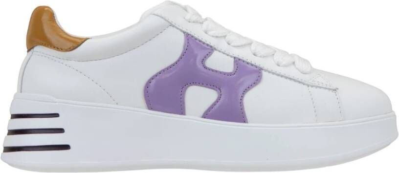 Hogan Leren Vetersneakers voor Dames Multicolor Dames