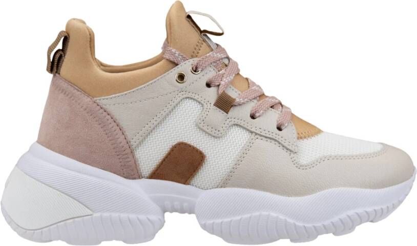 Hogan Leren Vetersneakers voor Dames Multicolor Dames