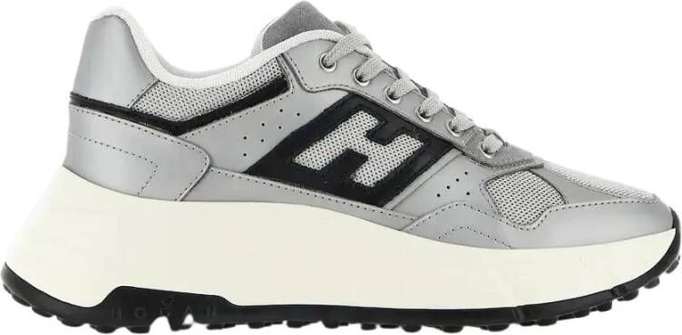 Hogan Lichtgrijze Platte Schoenen Gray Dames