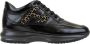 Hogan Luipaardprint Leren Vetersneakers Black Dames - Thumbnail 1