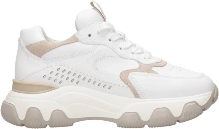 Hogan Luxe Hyperactieve Sneaker met Erfgoed Details White Dames