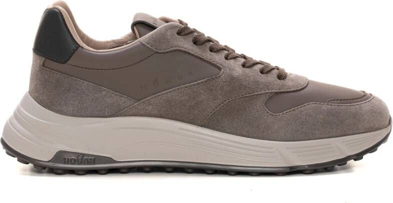 Hogan Memory Foam Sneaker met Suède Details Beige Heren