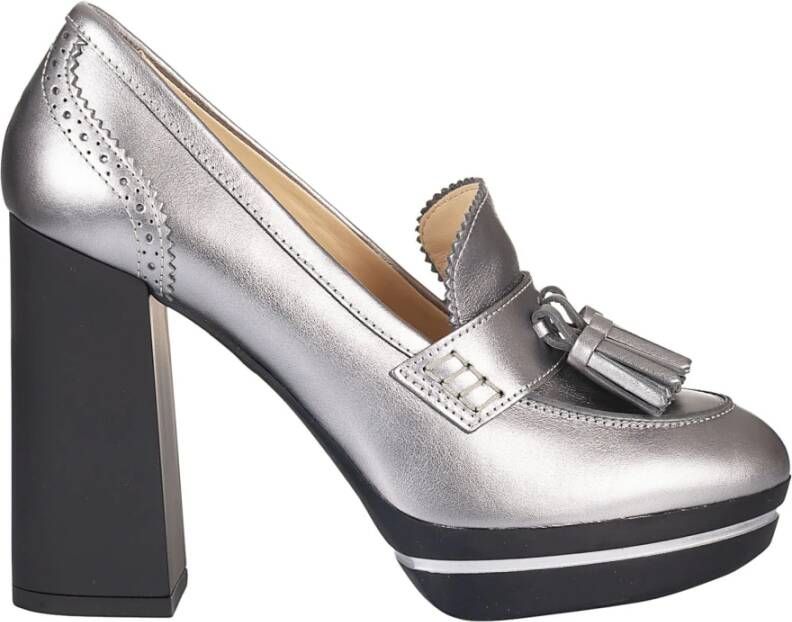 Hogan Metallic Schoenen voor een stijlvolle look Gray Dames