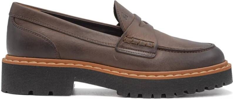 Hogan Moderne stijl dames mocassin Brown Dames