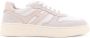 Hogan Monogram Leren Sneakers Beige Dames - Thumbnail 1