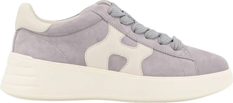 Hogan Monogram Suede Sneakers Gray Dames