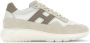 Hogan Multikleur Sneakers Ergonomisch Design Vetersluiting Beige Heren - Thumbnail 1